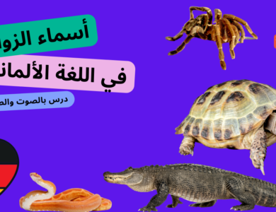 أسماء الزواحف في اللغة الألمانية