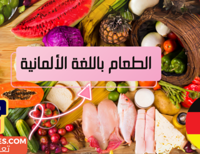 أسماء الأطعمة باللغة الألمانية