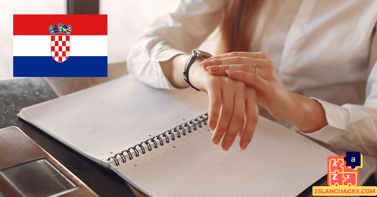 Вивчення хорватської мови - Фрази для дізнання часу