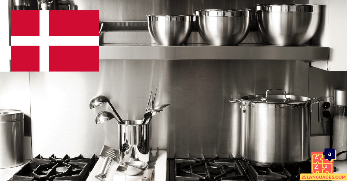 Learn Danish - Kitchen Utensils