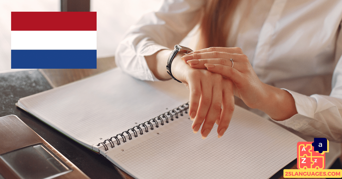 تعلم الهولندية - عبارات لمعرفة الوقت