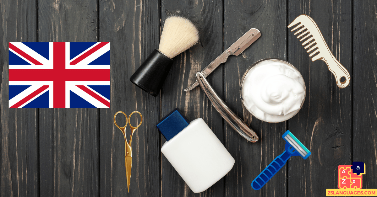 Learn English - Barber Tools