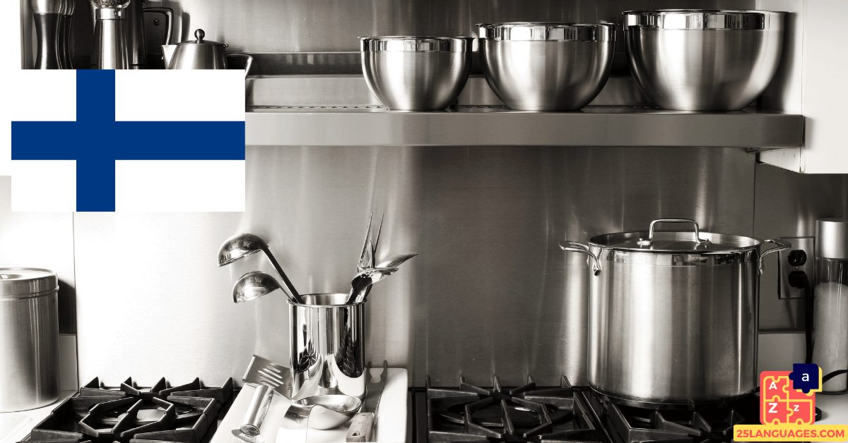 Learn Finnish - Kitchen Utensils