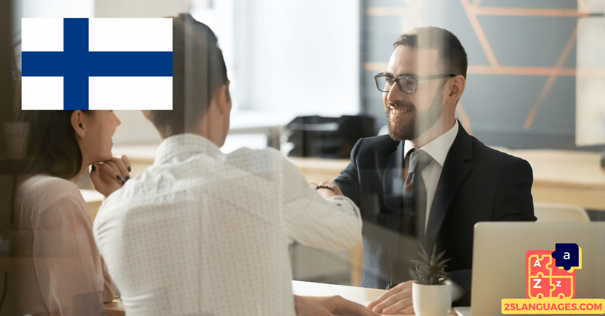 تعلم الفنلندية - عبارات في البنك