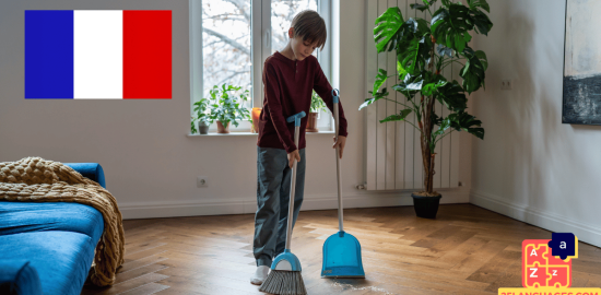 Apprendre le français - phrases pour les travaux ménagers