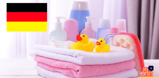 Apprendre l'allemand - Produits de soins pour enfants