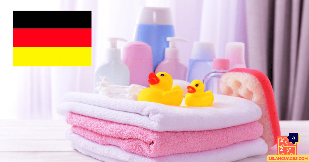 Apprendre l'allemand - Produits de soins pour enfants