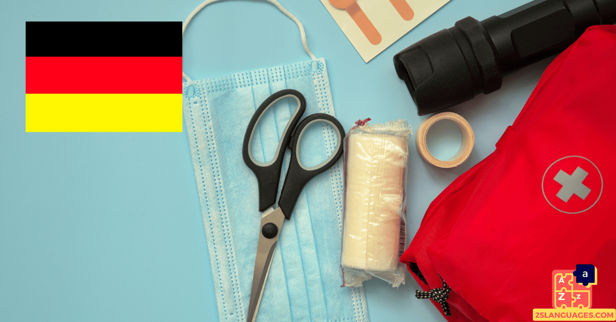 Apprendre l'allemand - Premiers secours