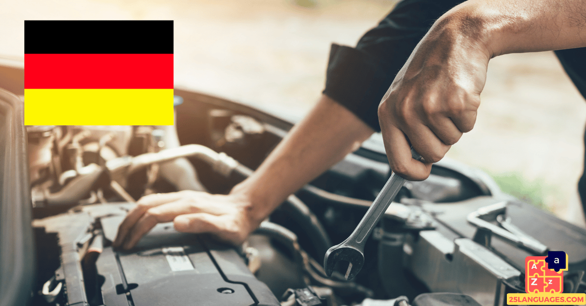 Learn German - Mechanic Tools