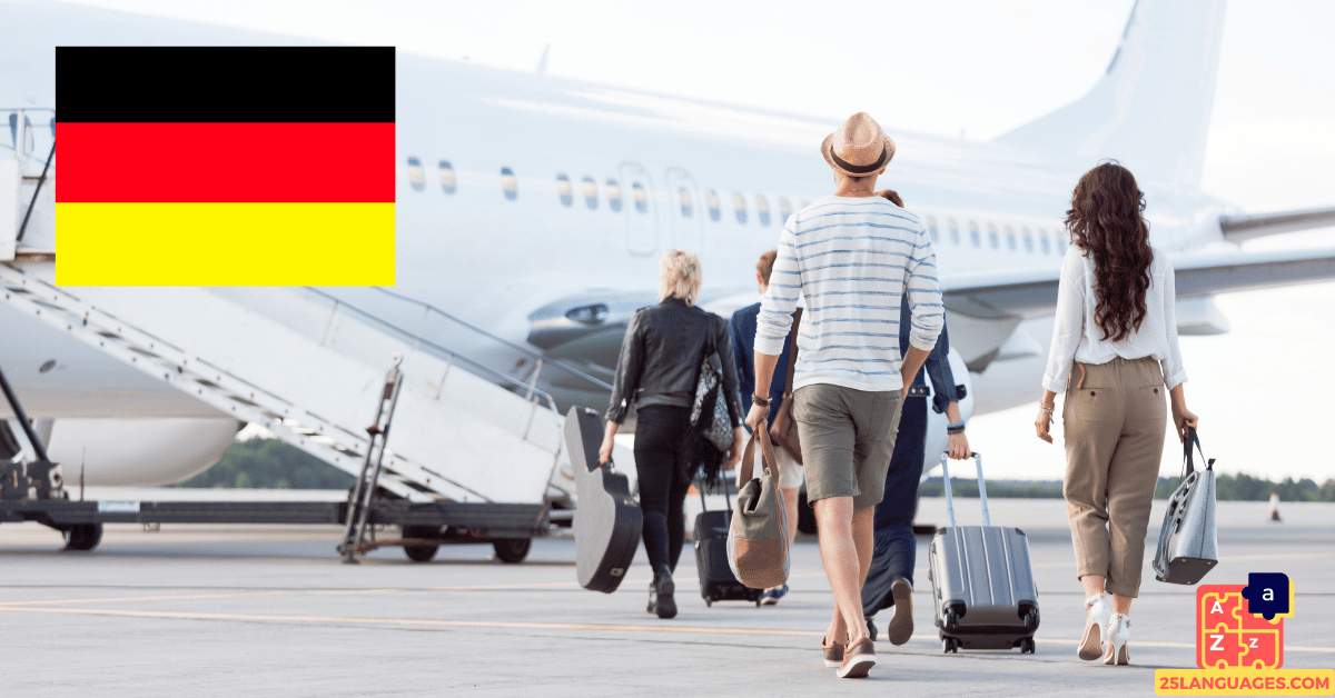 Learn German - On the Airplane