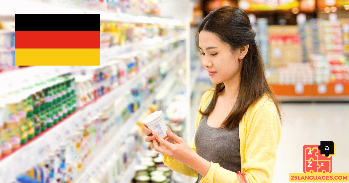 Apprendre l'allemand - Shopping quotidien (épicerie et supermarché)