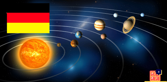 Apprendre l'allemand - Planètes du système solaire