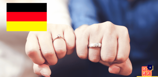 Apprendre l'allemand - Vocabulaire des mariages et fiançailles