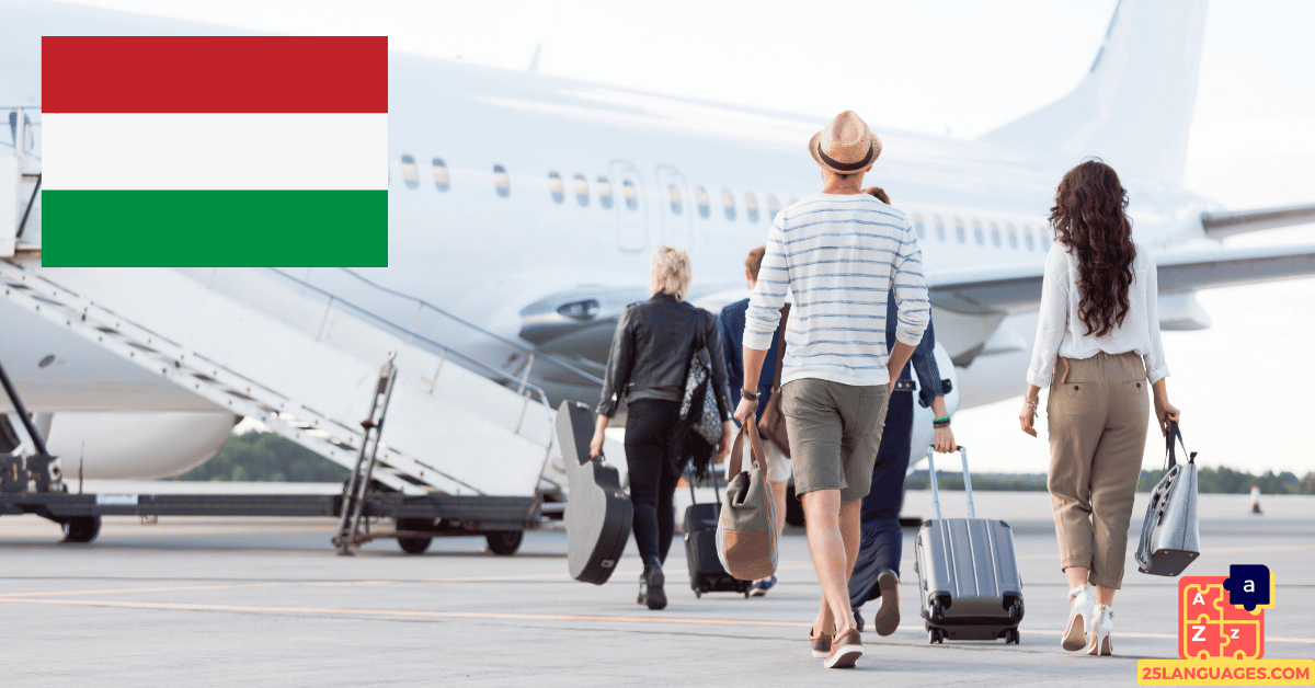 Learn Hungarian - On the Airplane