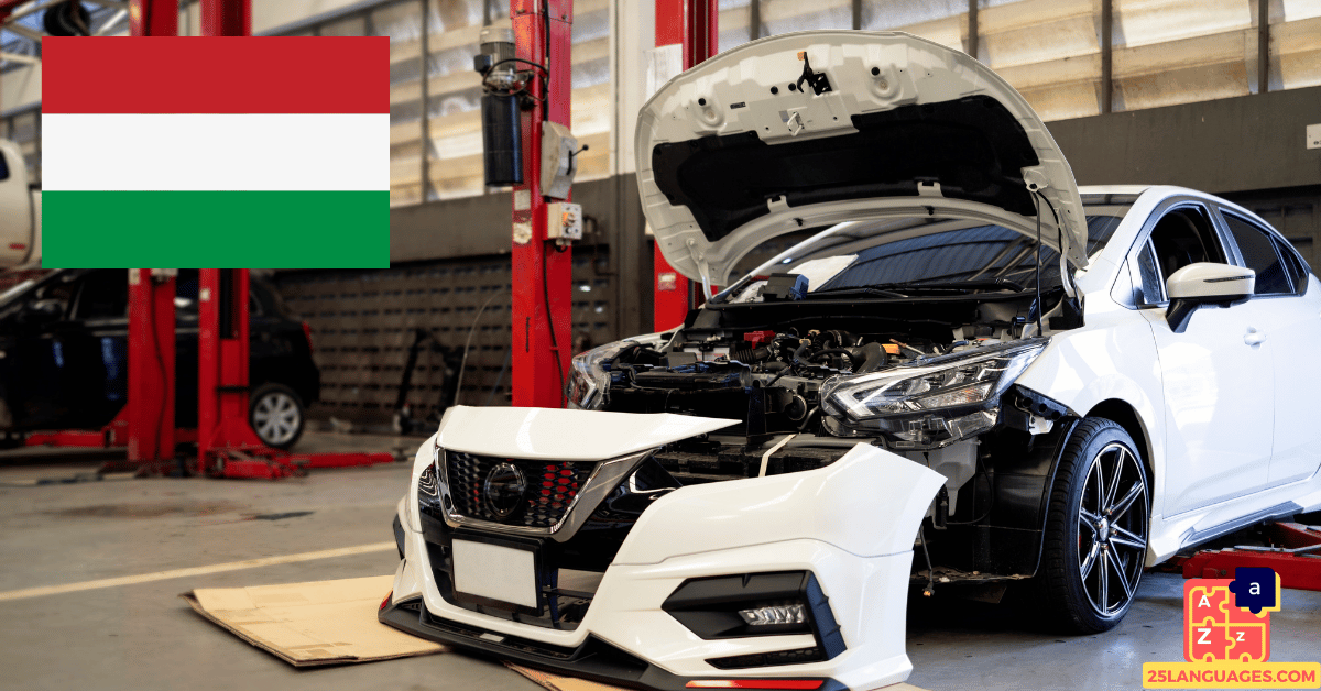 Learn Hungarian - Car Parts