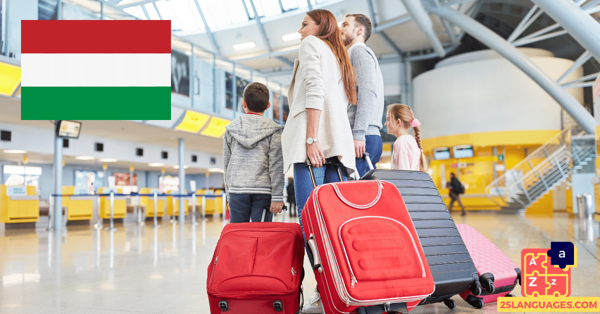 Apprendre le hongrois - phrases pour les voyages et les aéroports