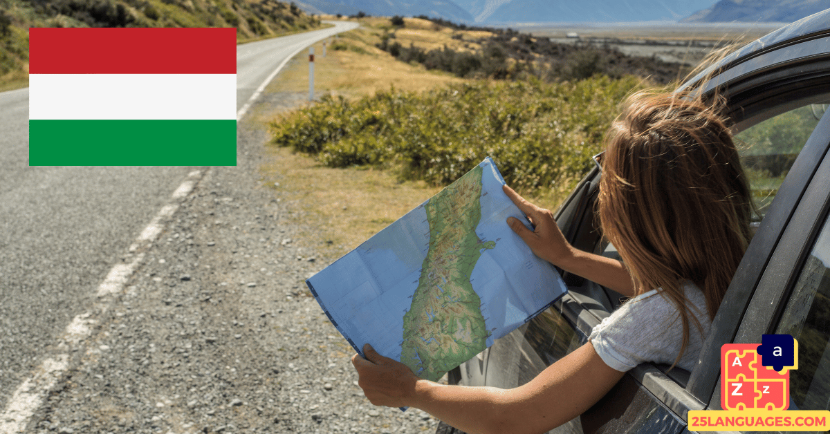Apprendre le hongrois - phrases pour l'itinéraire et la navigation