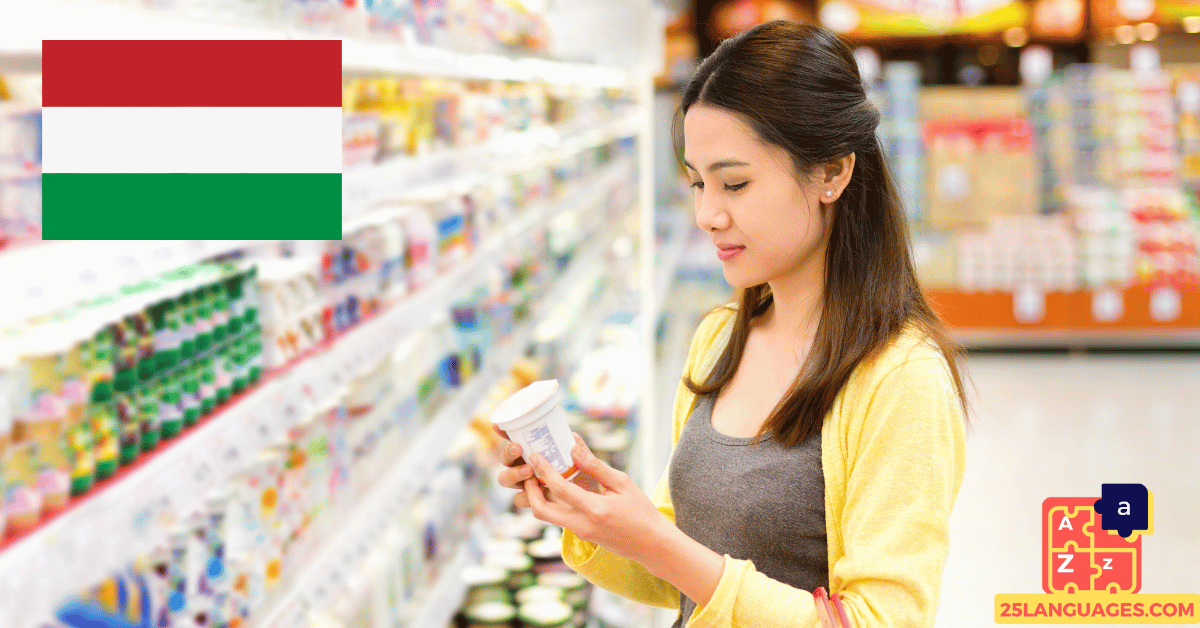 Apprendre le hongrois - Phrases pour faire les courses