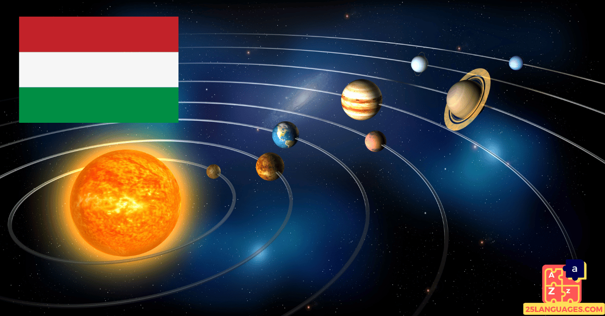 Apprendre le hongrois - Planètes du système solaire