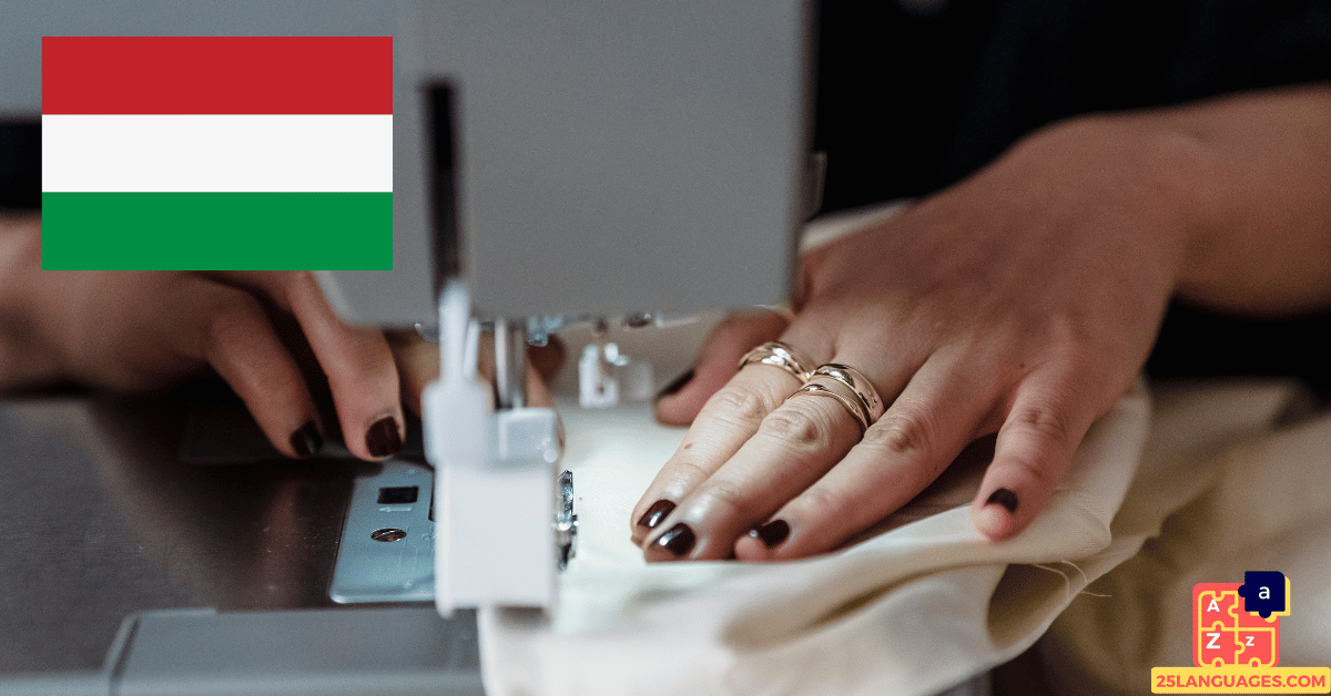 Learn Hungarian - Sewing Tools