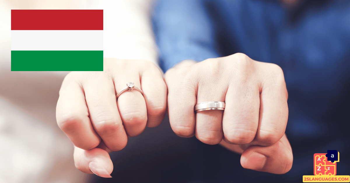 Learn Hungarian - Wedding and Engagement Vocabulary