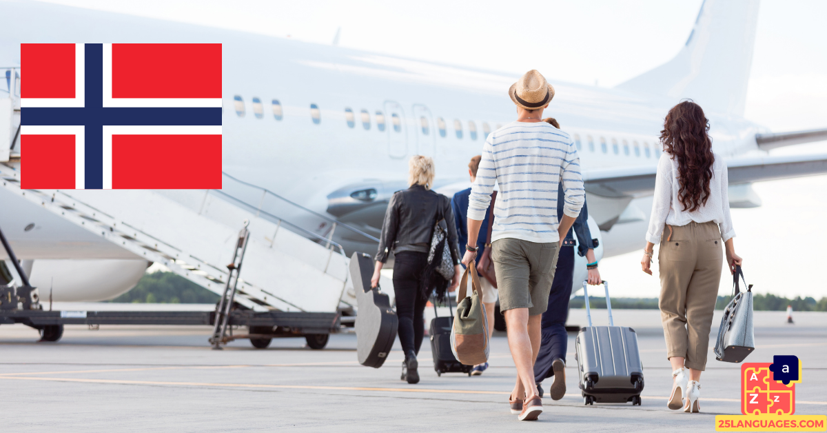 Learn Norwegian - On the Airplane