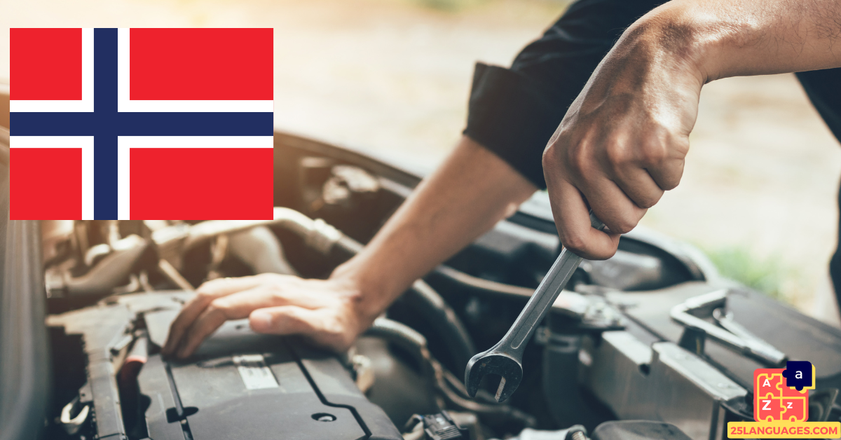 Learn Norwegian - Mechanic's Tools