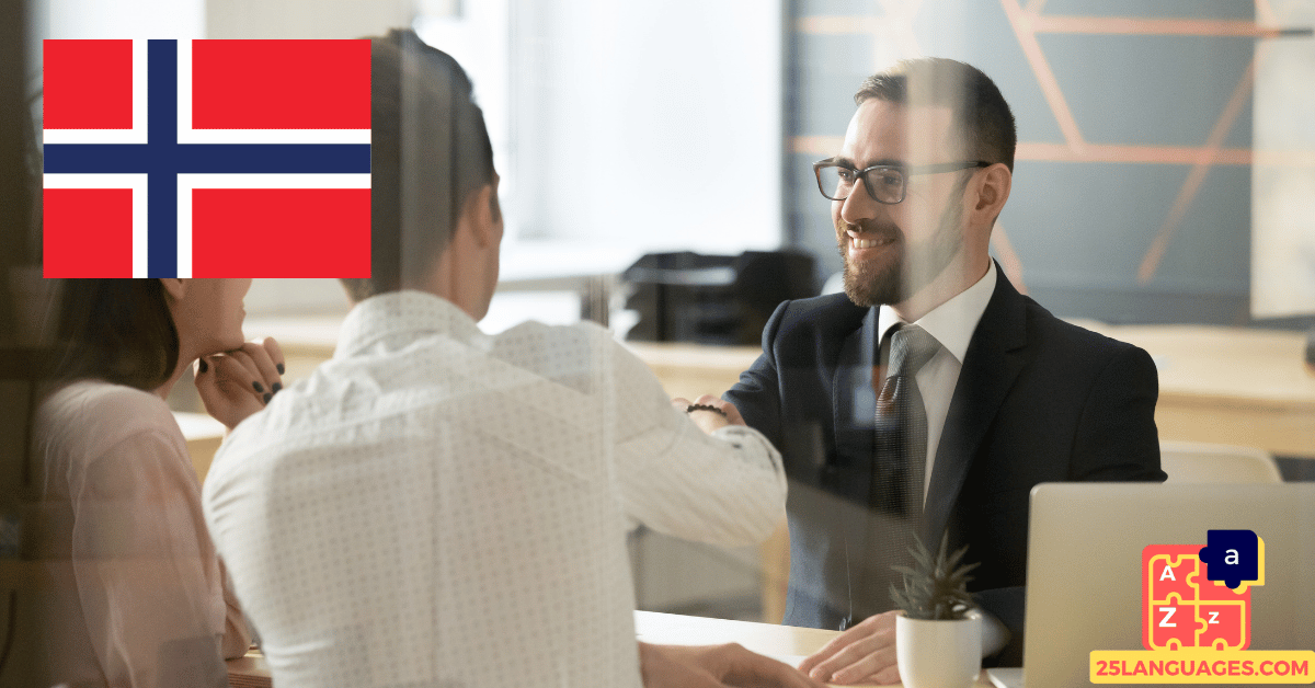 Apprendre le norvégien - Phrases à la banque