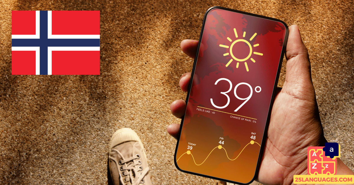 Apprendre le norvégien – phrases à poser sur la météo