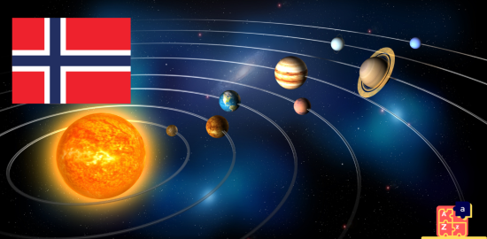 Learn Norwegian - Planets of the Solar System