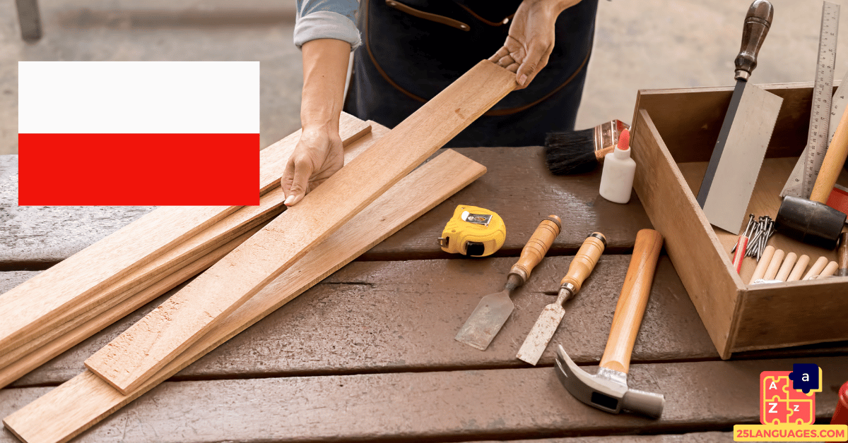 Learn Polish - Carpenter Tools