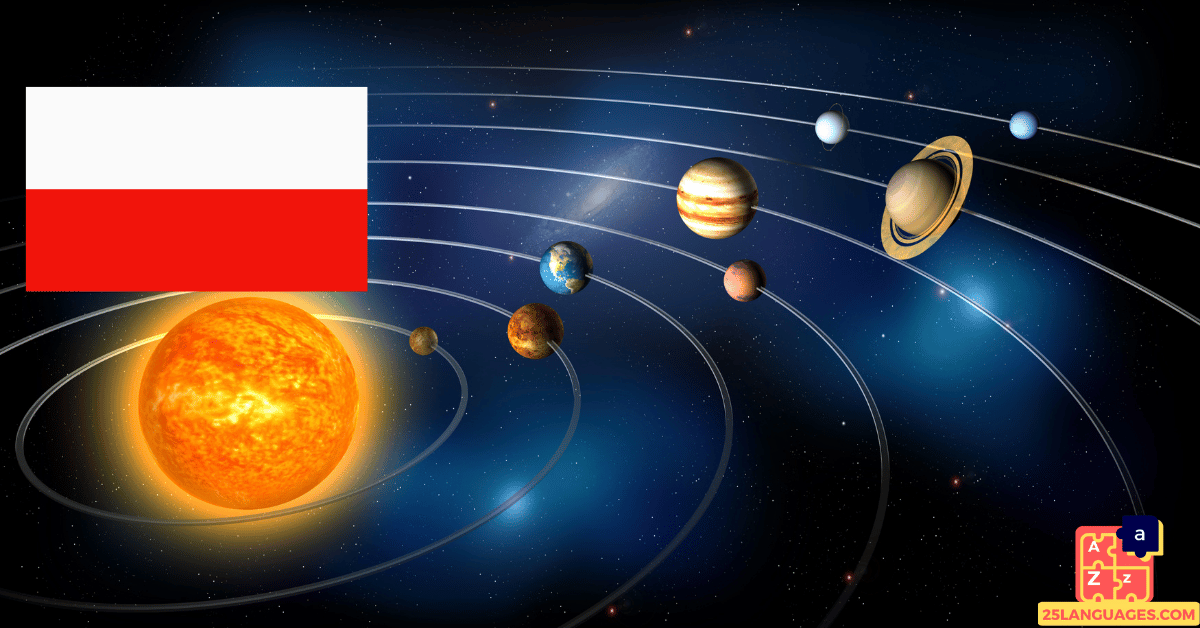 Learn Polish - Planets of the Solar System