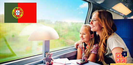 Apprendre le portugais - phrases dans le train