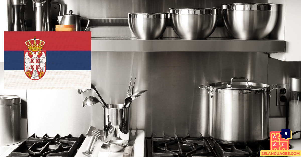 Learn Serbian - Kitchen Utensils