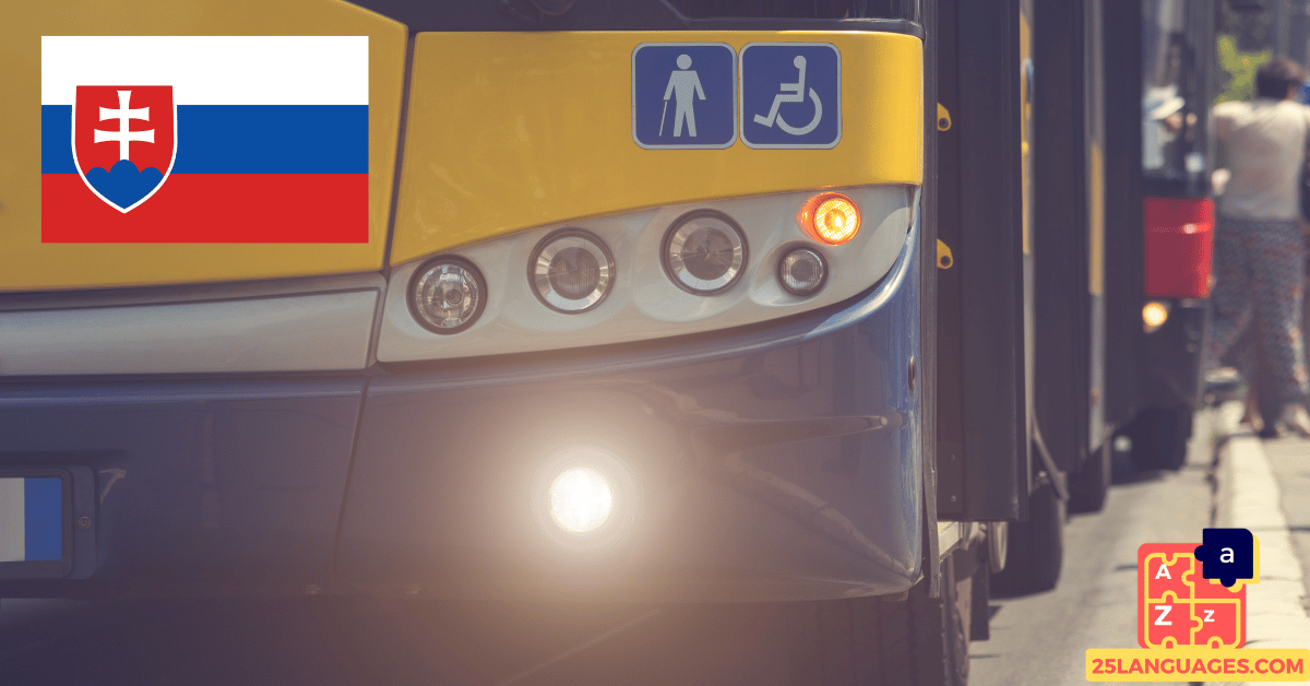 Apprendre le slovaque – phrases pour les transports publics