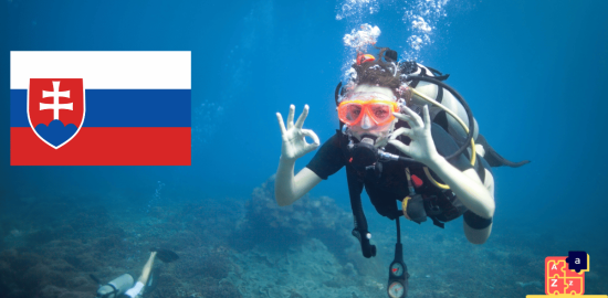 Learn Slovak - Swimming and Diving Tools