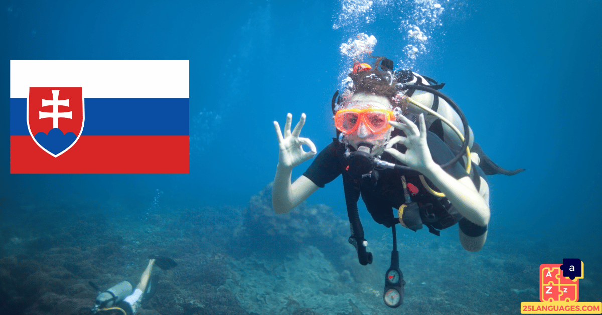 Learn Slovak - Swimming and Diving Tools