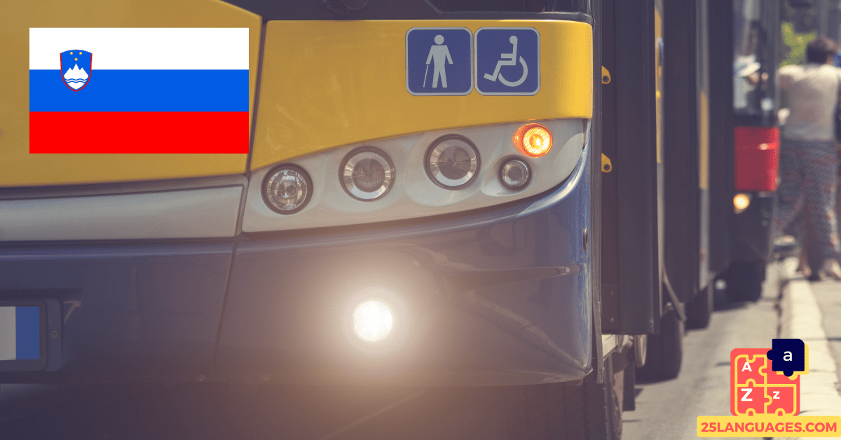 Learn Slovenian - Phrases for Public transportation