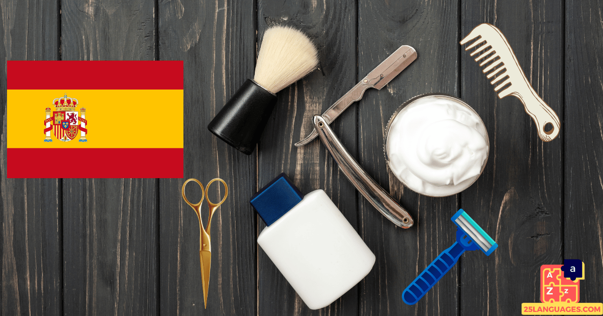 Learn Spanish - Barber Tools