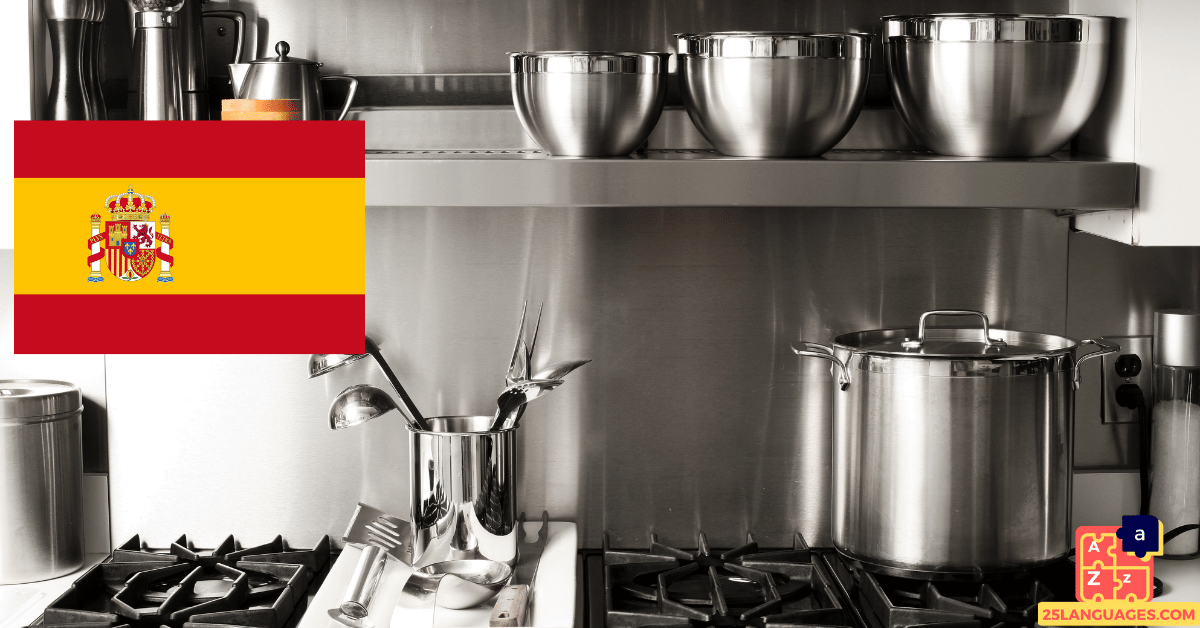 Learn Spanish - Kitchen Utensils