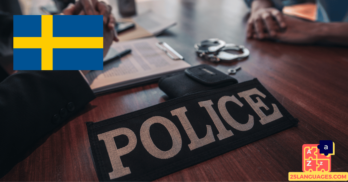 Learn Swedish - Phrases At the police station