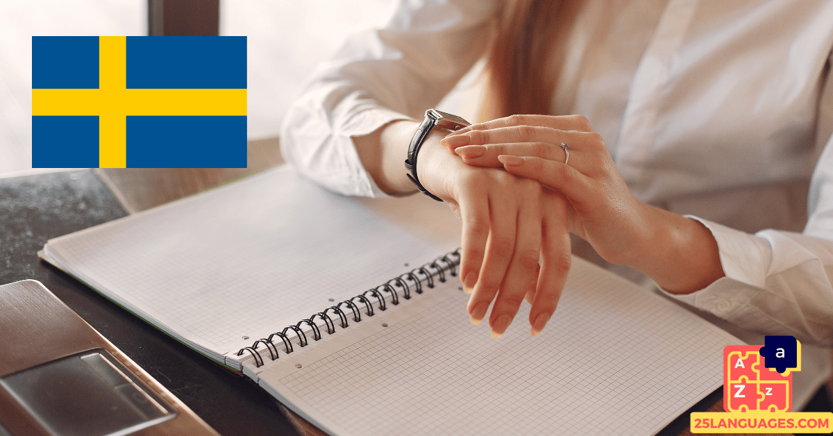 Learn Swedish - Phrases for Telling time