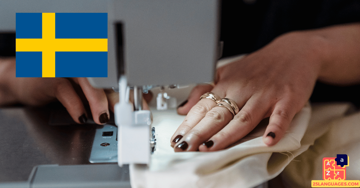 Learn Swedish - Sewing Tools