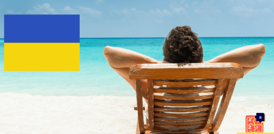 Apprendre l'ukrainien - vocabulaire de plage