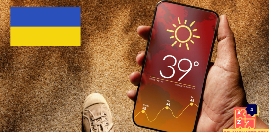 Apprendre l'ukrainien – phrases à poser sur la météo